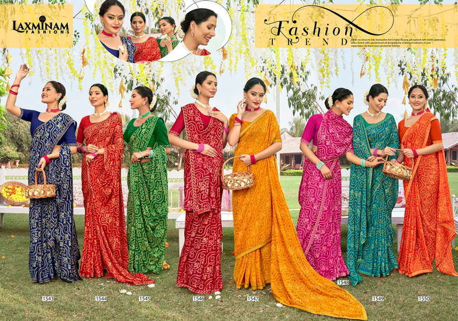 Laxminam Maggi Fancy Ethnic Wear Wholesale Printed Georgette Sarees Catalog
